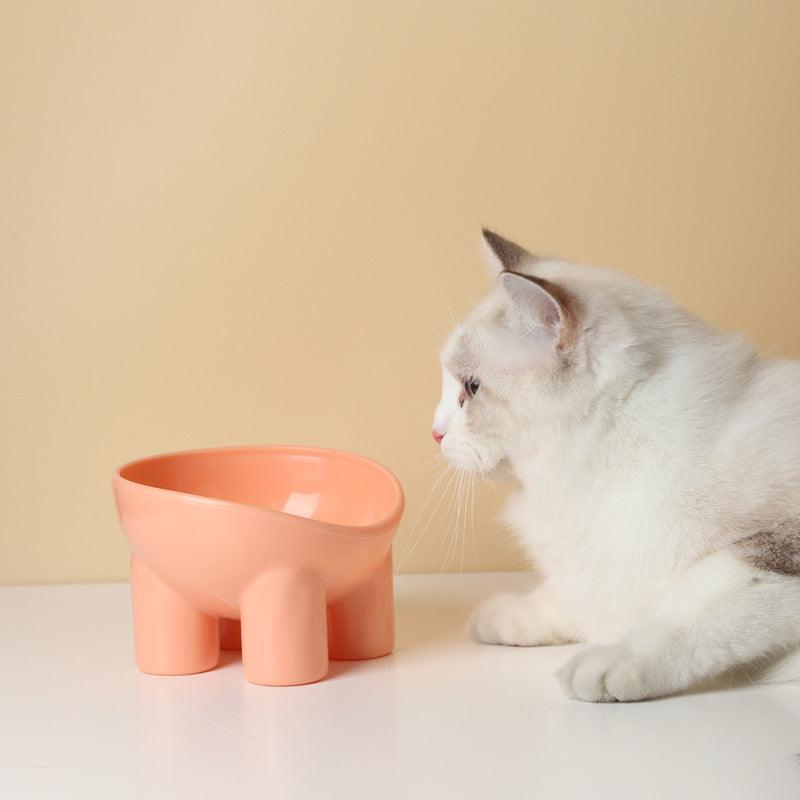 Bol Wallas Max & Minette pour animaux de compagnie, bol design, bol surrélevé, protecteur cervical, chat, Chien, gamelle, gamelle surrelevée, protection, rose
